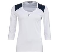 Maglietta da tennis da donna (a maniche lunghe) Head Club 22 Tech 3/4 Shirt W - Bianco XS