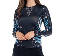 Maglietta da tennis da donna (a maniche lunghe) Lucky in Love Keepin It Rio Long Sleeve - midnight - Blu (XS)