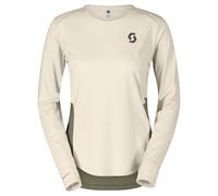 SCOTT Tee W Endurance Tech Ls - Donna - Beige / Verde - Taglia XS- modello 2025