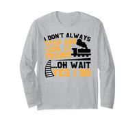 Maglietta da Treno per Ragazzi Stop And Look e Treni Maglia a Manica