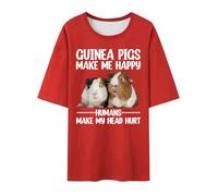 Maglietta da uomo 2026 comoda maglietta alla moda, morbida, traspirante e casual - perfetta per ogni giorno e cotone camicetta bianca oversize, Brick rosso, 3XL