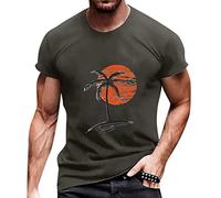 Maglietta da uomo, 6XL, taglie forti, maglietta muscolare retrò, maglietta hawaiana, traspirante, per allenamento, funzionale, ad asciugatura rapida, grigio., XXXXXXL