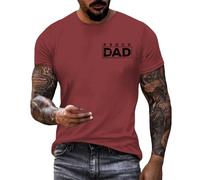 Maglietta da uomo a maniche corte con vestibilità regolare, camicetta da uomo alla moda casual con stampa, per sport e attività all'aperto, vacanze, streetwear, a maniche corte, per sport al chiuso e