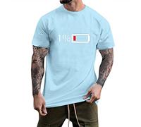 Maglietta da uomo a maniche corte da indossare facilmente per la vita quotidiana maschile estate casual quantità stampa camicetta manica corta girocollo top maglietta per sport indoor outdoor vita