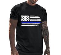 Maglietta da uomo a maniche lunghe, casual, con stampa primaverile, corta, rotonda, per l'estate, per la festa della mamma, T celebration, Nero , M