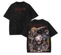 Maglietta da Uomo Anime GACHI Anime AKUTA Magliette Rudo Surebrec Enjin Magliette Estive Y2K Design retrò Abbigliamento in Cotone