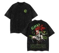 Maglietta da Uomo Anime GACHI Anime AKUTA Magliette Rudo Surebrec Enjin Magliette Estive Y2K Design retrò Abbigliamento in Cotone