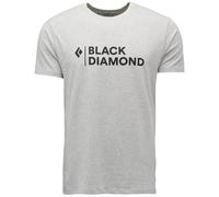 BLACK DIAMOND Mini Stacked Ss Tee - Uomo - Grigio - Taglia XL- modello 2025