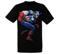 Maglietta Da Uomo Capitan America Cap'n, Nera, Piccola