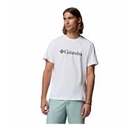 Columbia Sportswear Maglietta da uomo CSC Basic Logo Tee Cotone biologico Maniche corte Bianco L