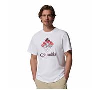 T-shirt Columbia CSC Seasonal Graphic manica corta bianco rosso - L