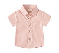 Maglietta da uomo con bottoni per e grandi, da 2 a 8, multicolore opzionale da uomo, Colore: rosa., 5-6 Jahre