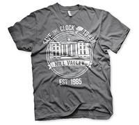 Maglietta da Uomo con Licenza Ufficiale Save The Clock Tower (Grigio Scuro)