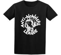 Maglietta da uomo con logo Anti Nowhere League, colore nero, Nero , 3XL