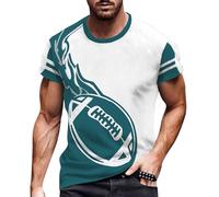 Maglietta da uomo con muscolo fitness 2025 maglietta casual sportiva da uomo alla moda comoda sciolta traspirante a maniche corte camicetta per palestra all'aperto sport vita quotidiana, Azzurro, S