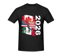 Maglietta da uomo con scollo rotondo, morbida, traspirante, per il tempo libero per comfort e stile nella vita di tutti i giorni., Nero , 4XL