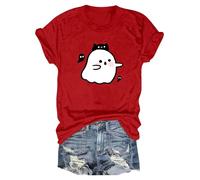 Maglietta da uomo con stampa Carnevale ISchokolinse I Fastnacht I Fasnt I Fasnt I Halloween T-Shirt Donna 2025 Girocollo Top Camicia Top, Colore: rosso, XL