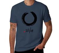 Maglietta da uomo con stampa "Way of the Zen", Stile blu navy, XL