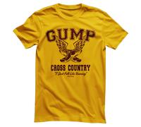 Maglietta Da Uomo Cross Country Ufficialmente Licenziata Di Forrest Gump