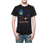 Maglietta da uomo Curious George Breathes in Ether nera, Nero, 3XL