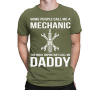 Maglietta da uomo Daddy Some People Call Me Funny Garage Mechanic Quote #TA-89