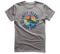 Maglietta Da Uomo Del Surf Shop Di Amity Island - JAWS Ufficialmente Licenziata
