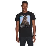 Maglietta Da Uomo Di Chewbacca Parole Di Saggezza Di Star WARS, Nera