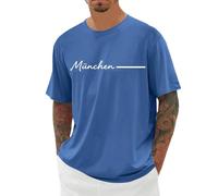 Maglietta da uomo, divertente, slim fit, a maniche corte, oversize, girocollo, con stampa, logo, vestibilità normale, con il nome dei paesi e delle città in scrittura artistica, comoda, da uomo, XL