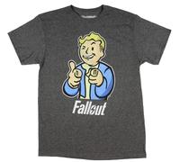 Maglietta Da Uomo Fallout Vault Boy Grigio Carbone