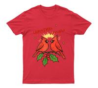 Maglietta da uomo grafica Christmas Blessings Cardinals Holly Holidays...