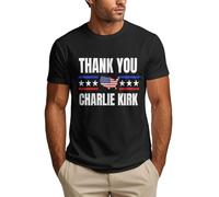 Maglietta da Uomo Grazie Charlie, Tributo commemorativo all'eroe Charlie 2025