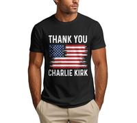 Maglietta da Uomo Grazie Charlie, Tributo commemorativo all'eroe Charlie 2025