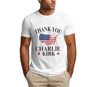 Maglietta da Uomo Grazie Charlie, Tributo commemorativo all'eroe Charlie 2025