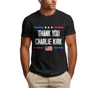 Maglietta da Uomo Grazie Charlie, Tributo commemorativo all'eroe Charlie 2025