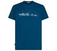 Maglietta da uomo Icebreaker Men Merino 150 Tech Lite SS Tee The Peaks Taglia: XL / Colore: blu
