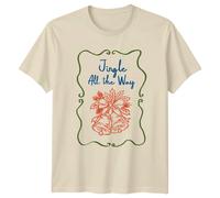 Maglietta da uomo Jingle All The Way Christmas Bells Holidays maglietta da...