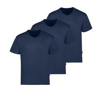 Maglietta da Uomo Luxury con Scollo a V, Confezione da 3, Blu Navy