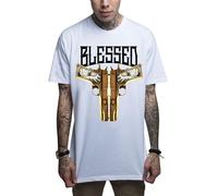 Maglietta Da Uomo Mafioso Blessed Golden Desert Eagle Guns Urban Ink Tattoos