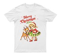 Maglietta da uomo Merry Christmas My Deer Vintage Holidays maglietta...