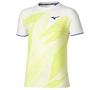 Maglietta da uomo Mizuno Stargazer Shadow Graphic Short Sleeve Tee White Yellow L