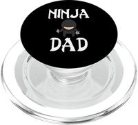 Maglietta da uomo Ninja Papà divertente Shuriken Padre #ninjadad PopSockets PopGrip per MagSafe