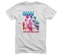 Maglietta Da Uomo Officially Licensed Miami Vice - Non Fare Niente Di Stupido