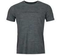 Maglietta da uomo Ortovox 150 Cool Brand Ts M Taglia: L / Colore: nero/grigio