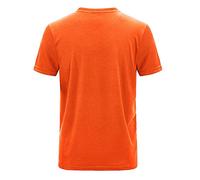 Maglietta da uomo, oversize, estiva, ad asciugatura rapida, a maniche corte, casual, leggera, a maniche corte, in tinta unita, estiva, girocollo, da corsa, Colore: arancione., 7XL