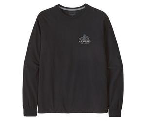 Maglietta da uomo Patagonia M's L/S Chouinard Crest Responsibili-Tee Taglia: XL / Colore: nero