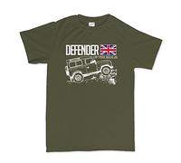 Maglietta da uomo per fan di Defender Of The Realm, Land Rover, fuori strada Military Green Medium