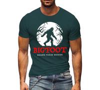 Maglietta da uomo per Halloween, a maniche corte, con grafica animale, top estivo alla moda per feste di Halloween, Verde scuro, S