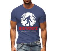 Maglietta da uomo per Halloween, a maniche corte, con grafica animale, top estivo alla moda per feste di Halloween, Blu lago, M