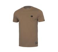 Maglietta da uomo Pitbull Magliette in cotone con logo discreto, piccolo logo Pit Bull West Coast T-Shirt Small Logo Tshirt Basic taglio classico Camicia Maglia Maschile uomo moda marrone coyote, M