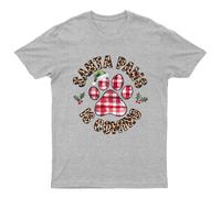 Maglietta da uomo Santa Paws Is Coming Christmas Holidays maglietta da...